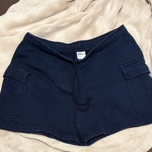TNA Navy Cargo Drawstring Shorts